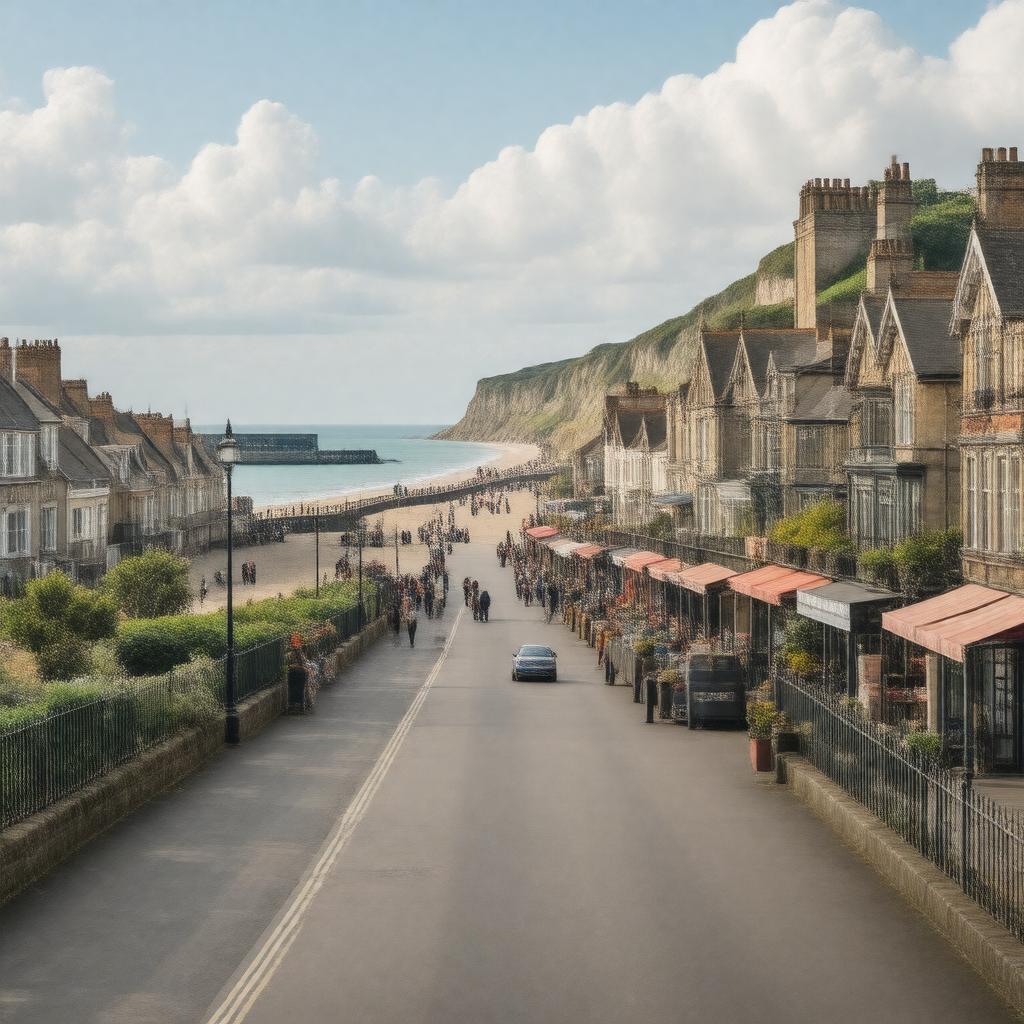 AI-created image of Boscombe, Bournemouth, England