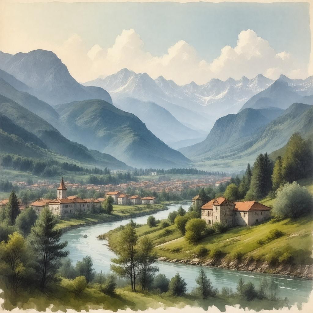 AI-created image of Bosnia