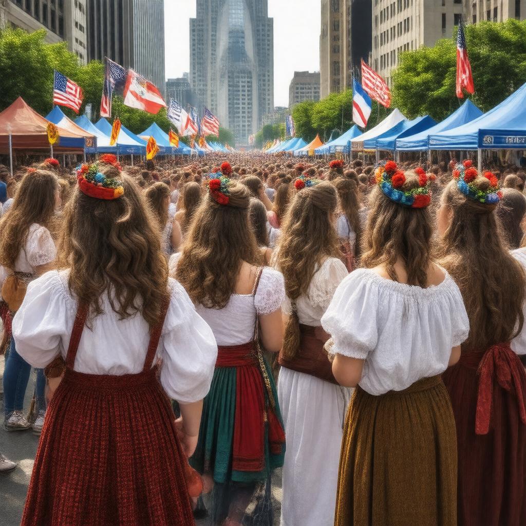 AI-created image of Bosnian Americans