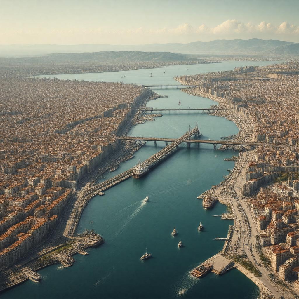 AI-created image of Bosporus Strait