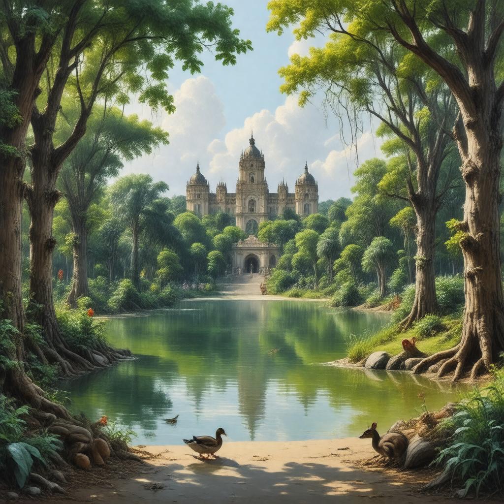 AI-created image of Bosque de Chapultepec