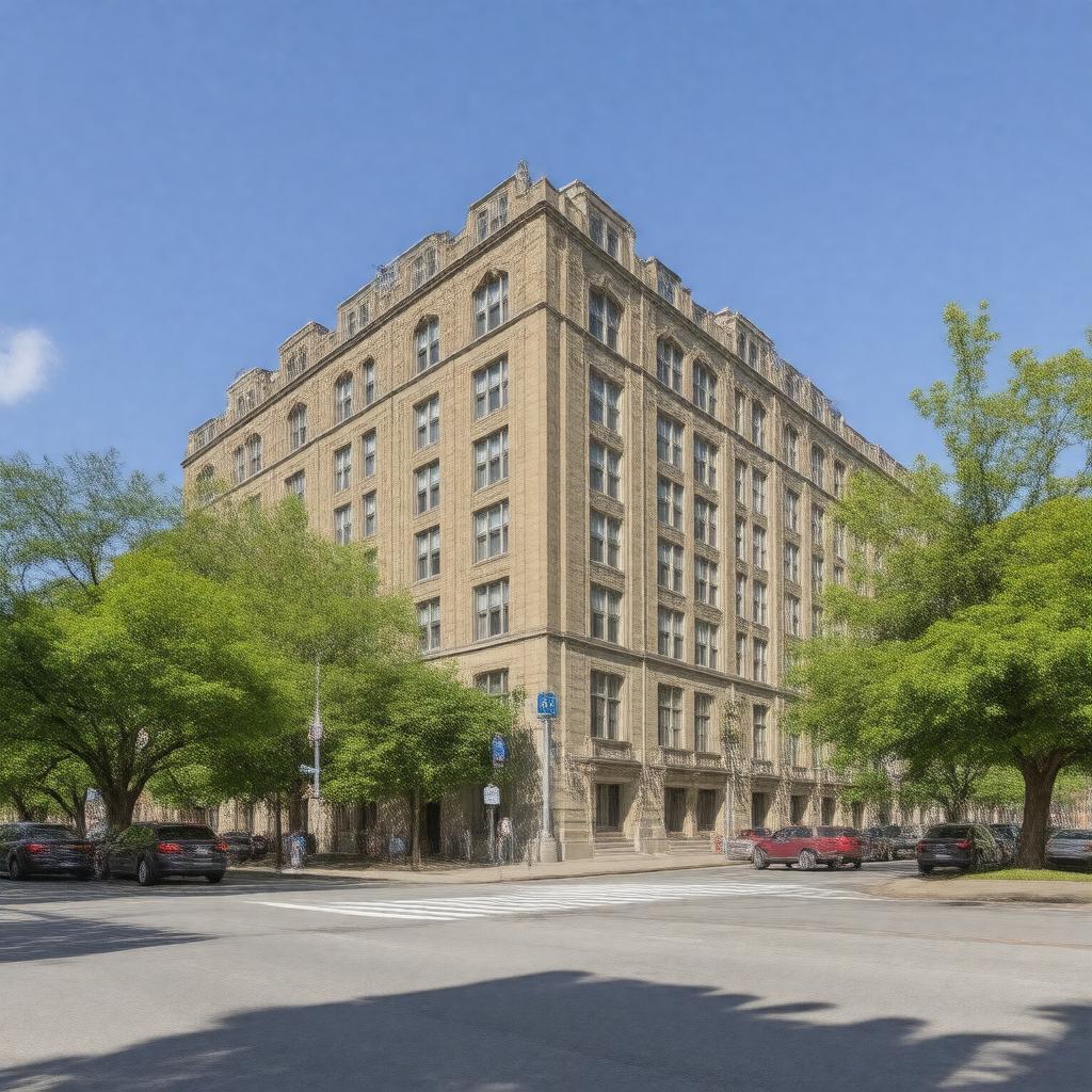 Click to view larger image AI-created image of Boston Children's Hospital