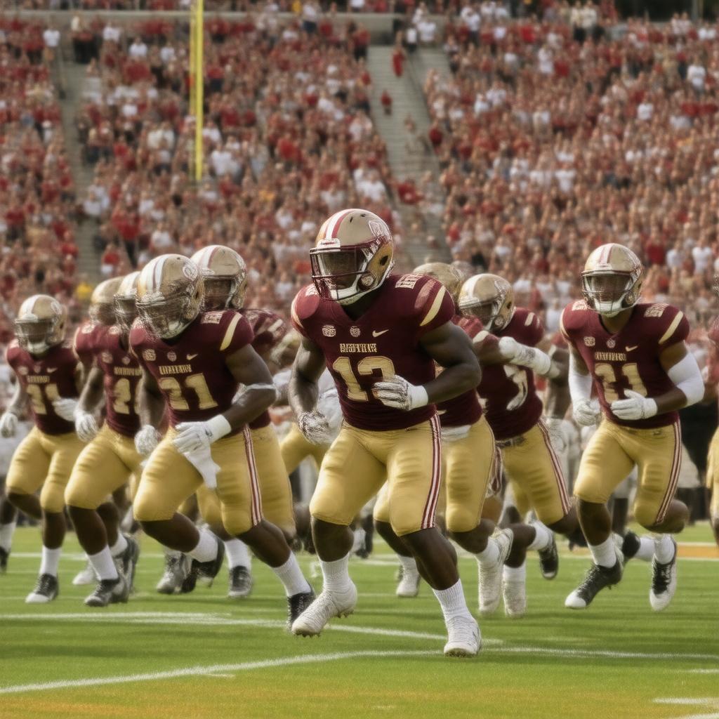 AI-created image of Boston College Eagles football