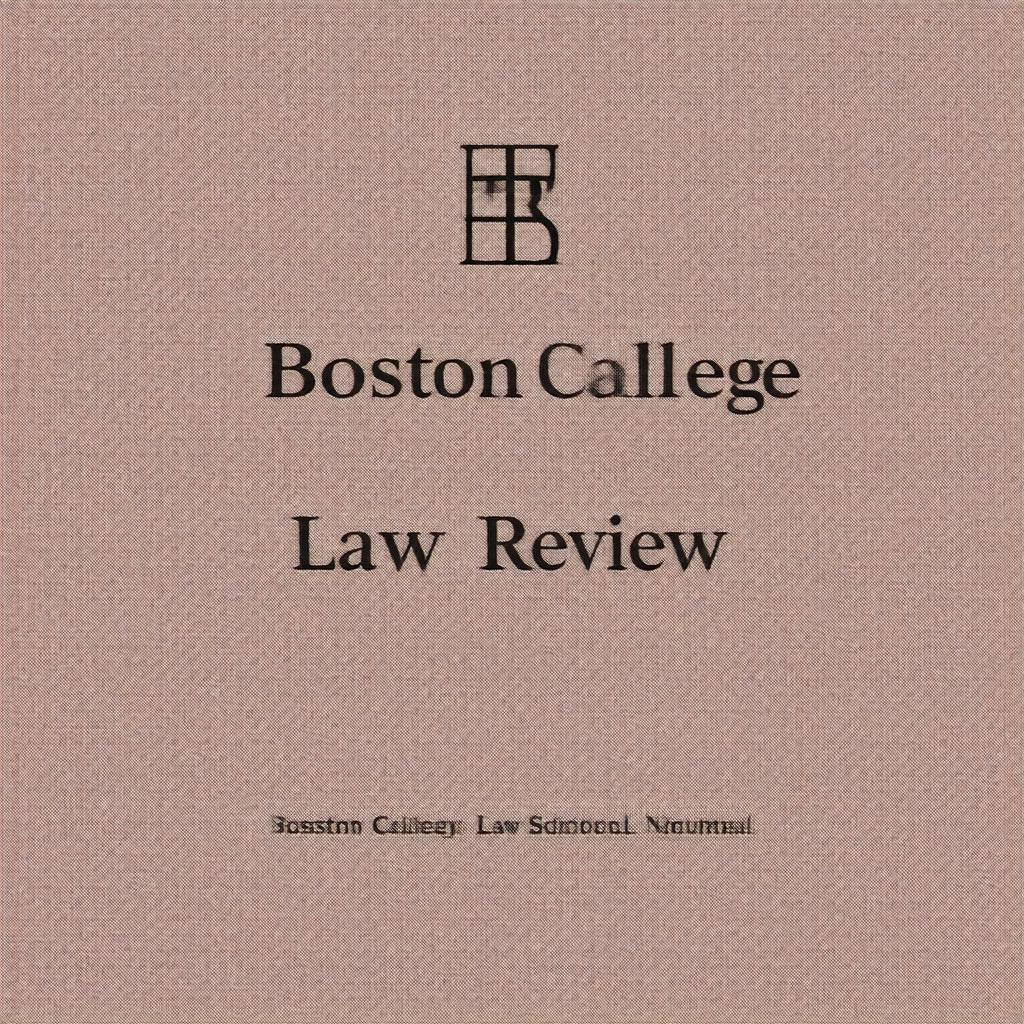 Click to view larger image AI-created image of Boston College Law Review