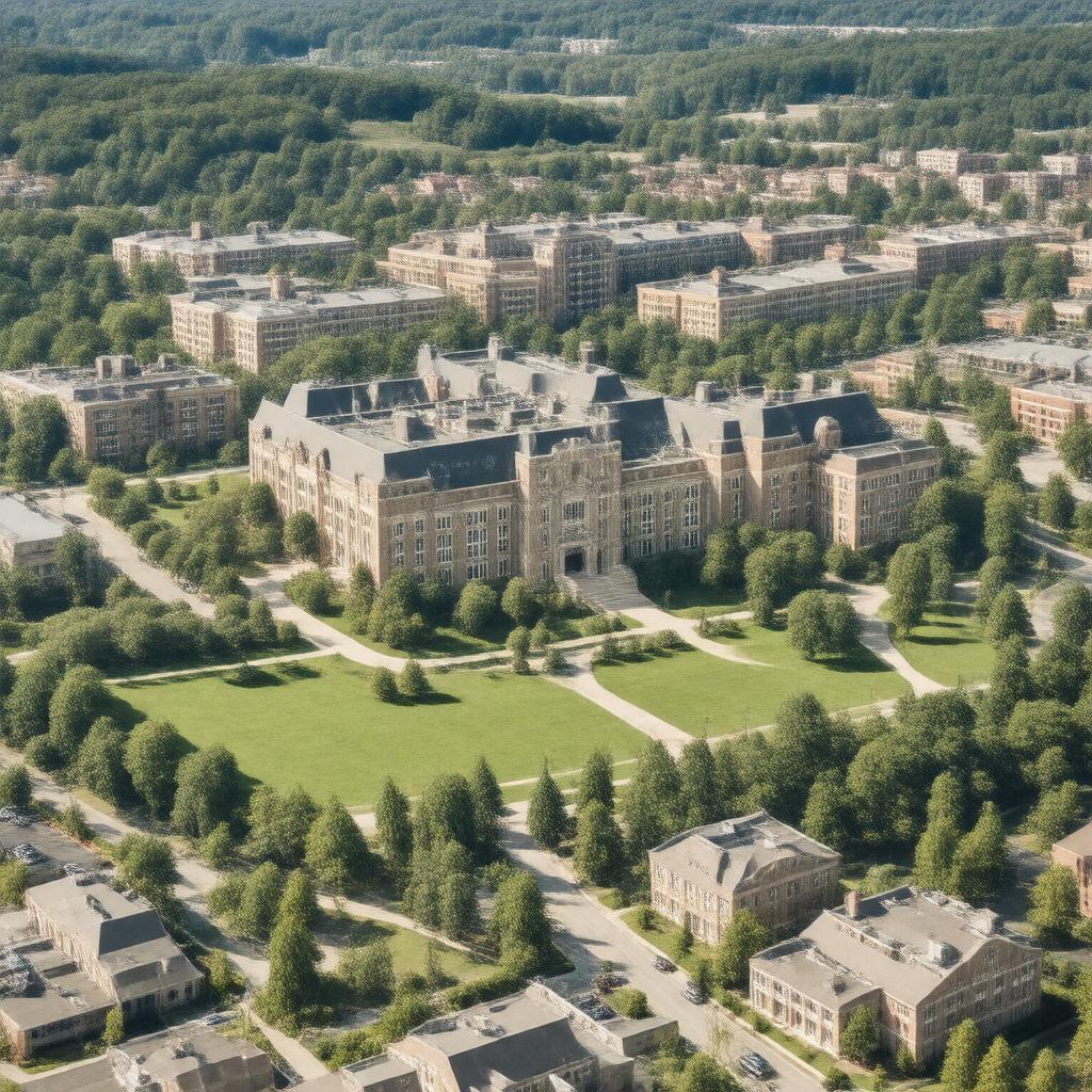AI-created image of Boston College Law School