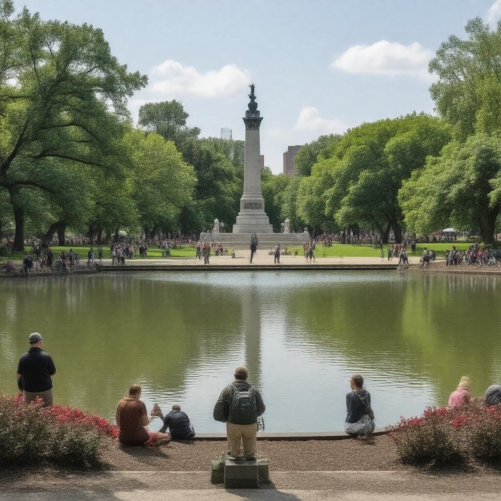 AI-created image of Boston Common