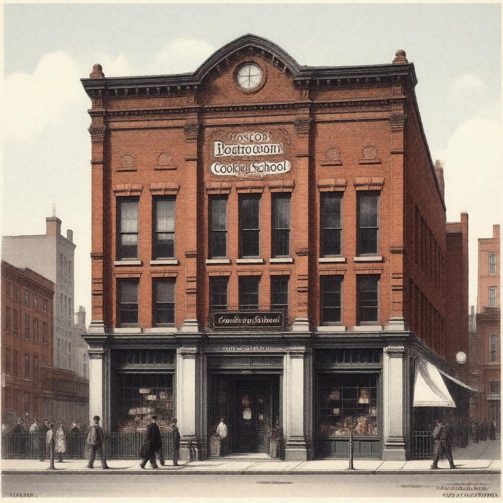 AI-created image of Boston Cooking School
