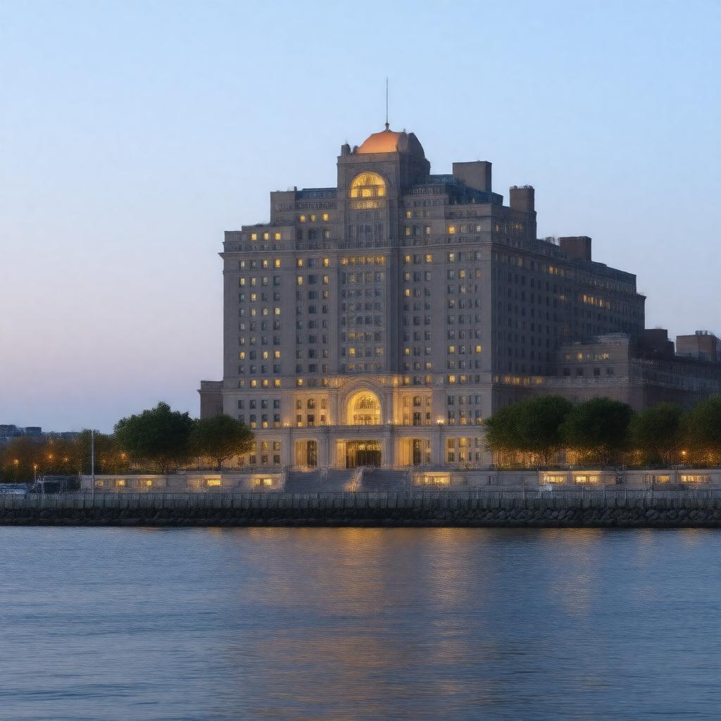 AI-created image of Boston Harbor Hotel