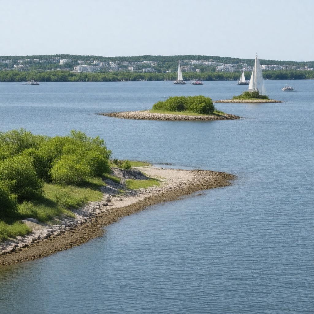 AI-created image of Boston Harbor Islands State Park