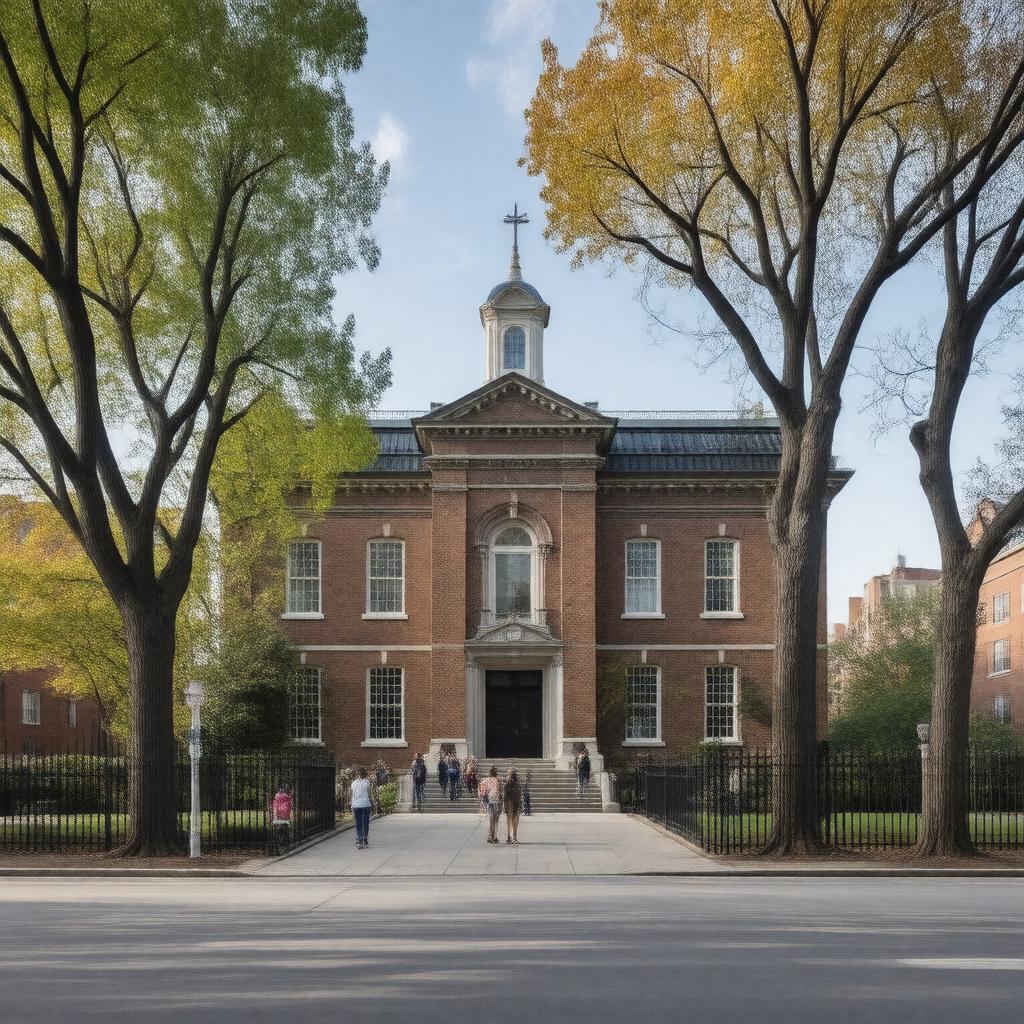 AI-created image of Boston Latin School