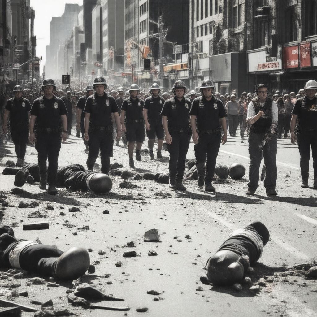 AI-created image of Boston Marathon bombing