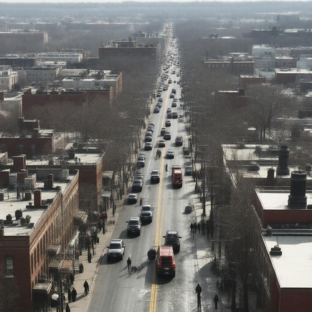 AI-created image of Boston Marathon bombing manhunt