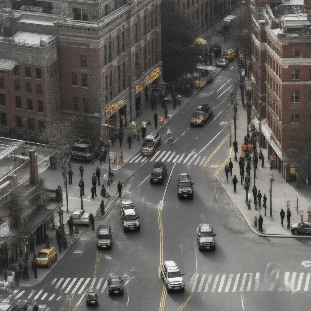 AI-created image of Boston Marathon bombing manhunt 2013