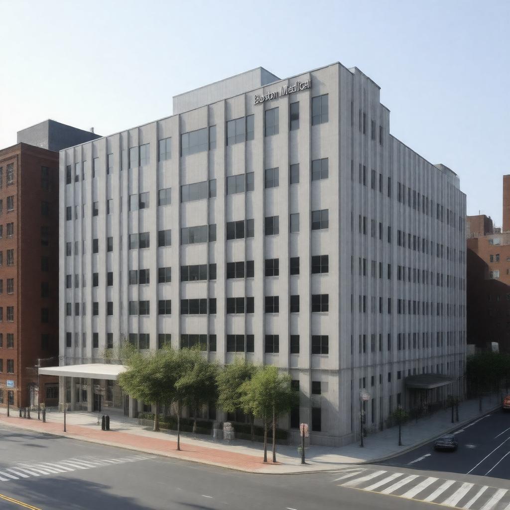AI-created image of Boston Medical Center
