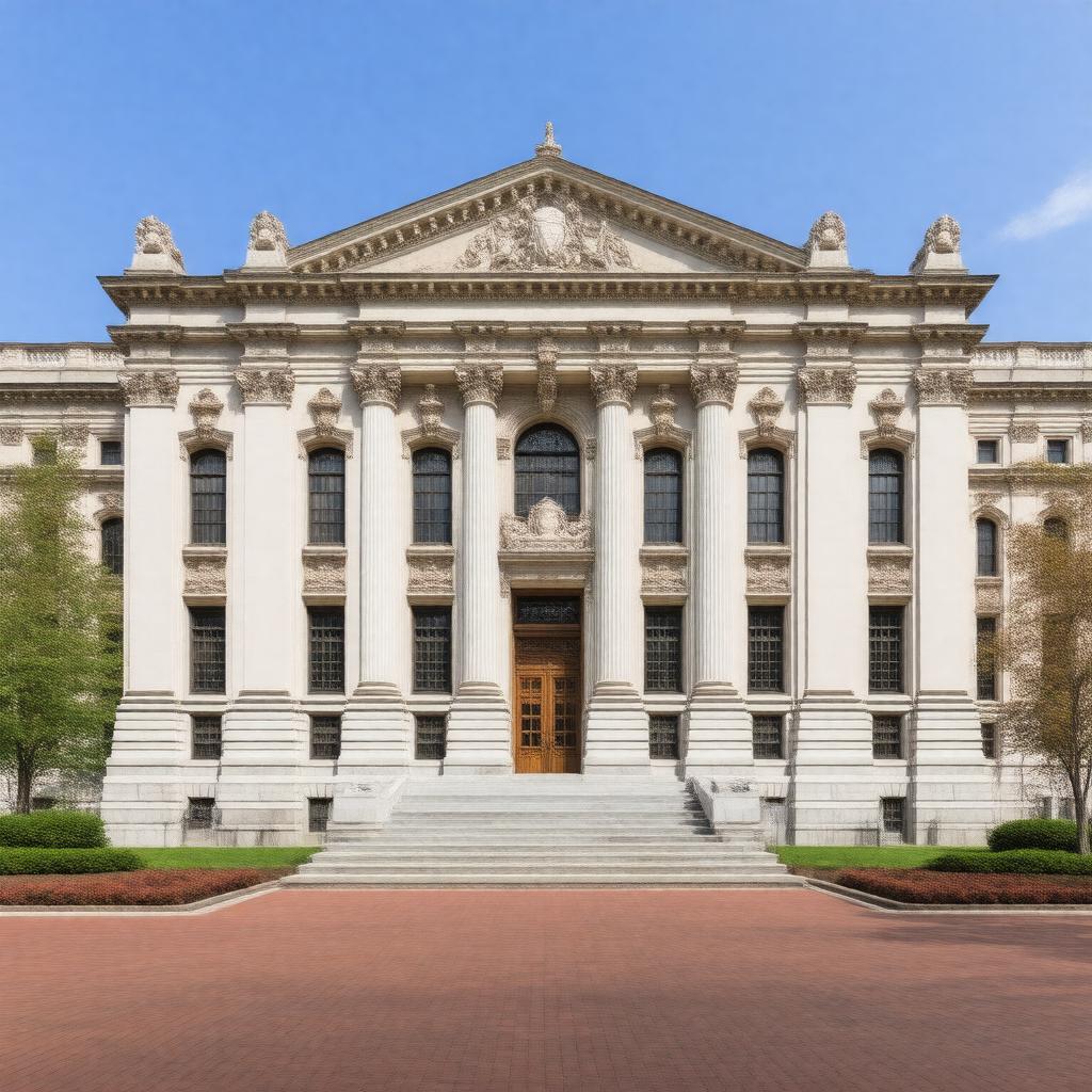 AI-created image of Boston Public Library