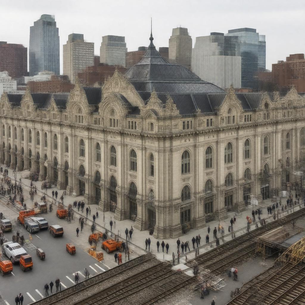 AI-created image of Boston South Station