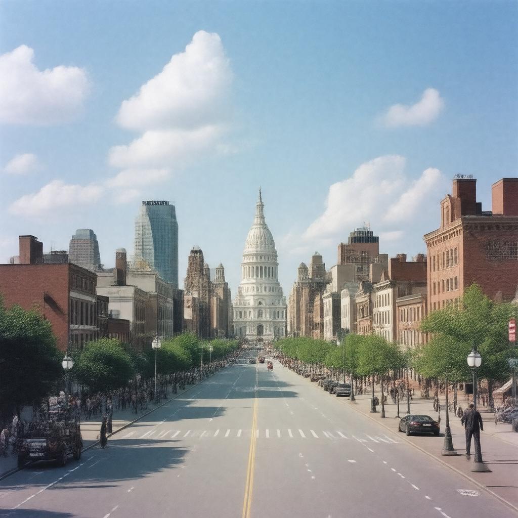 AI-created image of Boston, United States