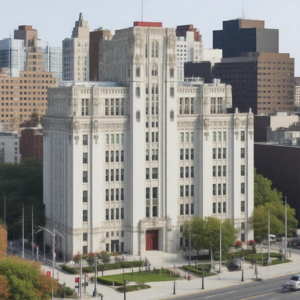 AI-created image of Boston University School of Law