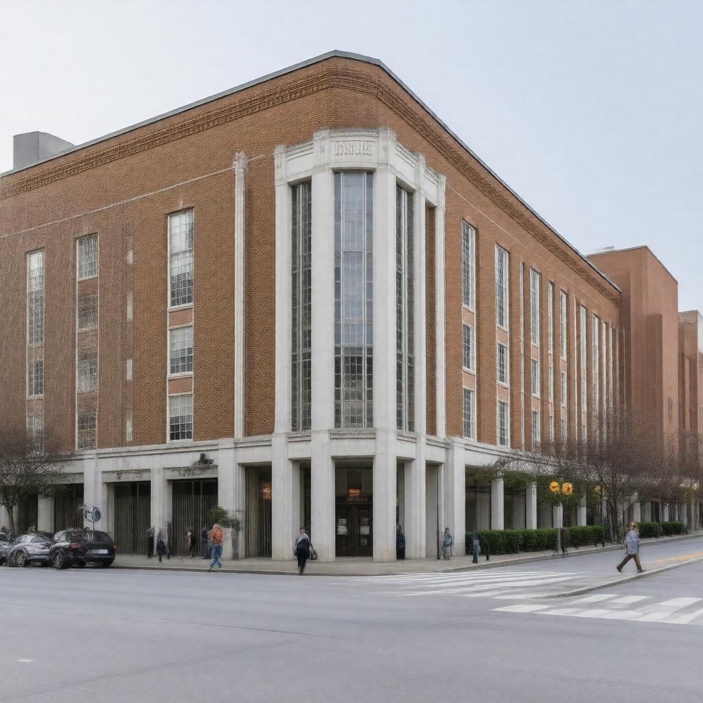 Click to view larger image AI-created image of Boston University School of Management