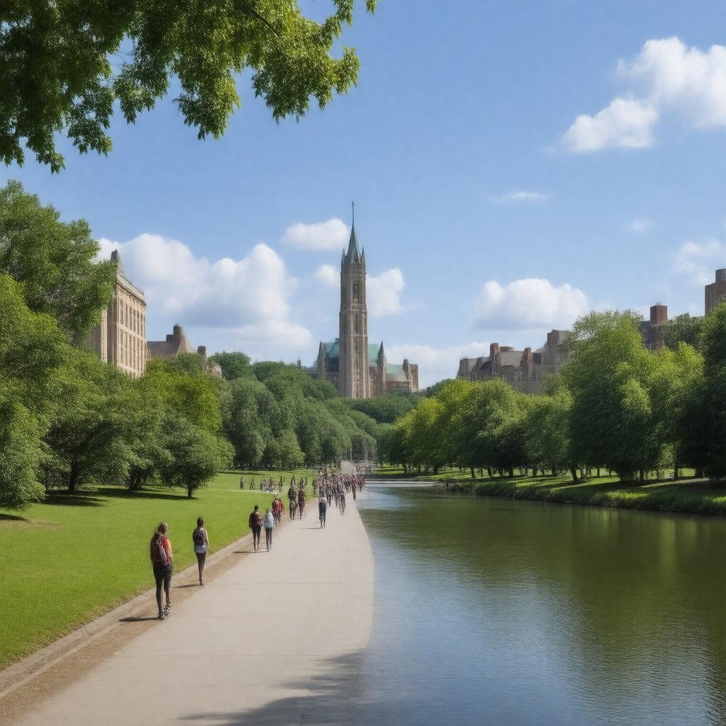 AI-created image of Boston University campus