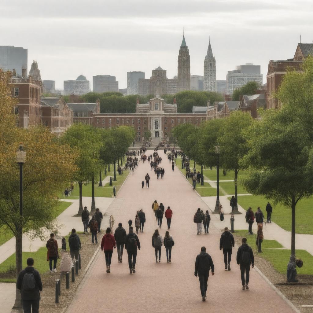 AI-created image of Boston University