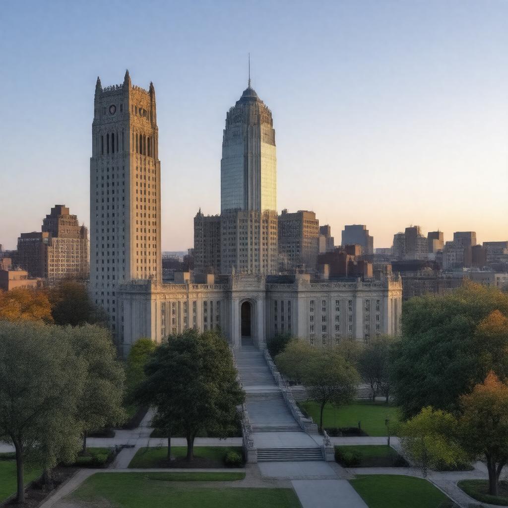 Click to view larger image AI-created image of Boston University (part)