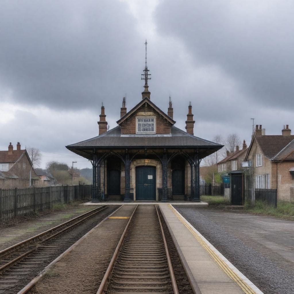 AI-created image of Boston railway station