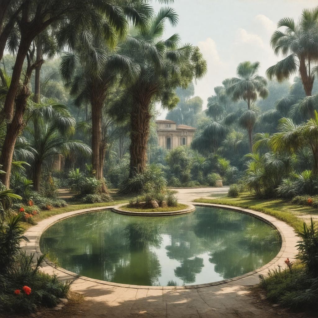 AI-created image of Botanical Garden of Padua