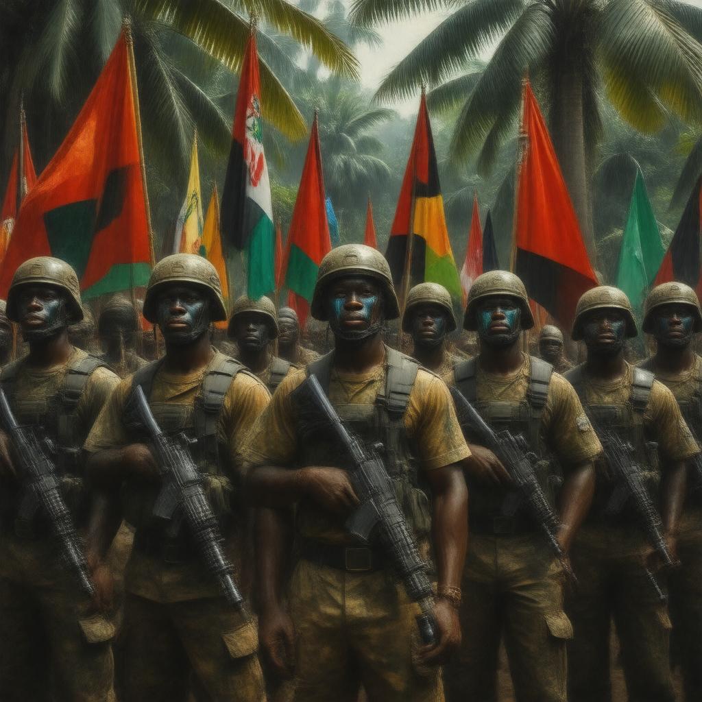 AI-created image of Bougainville Revolutionary Army