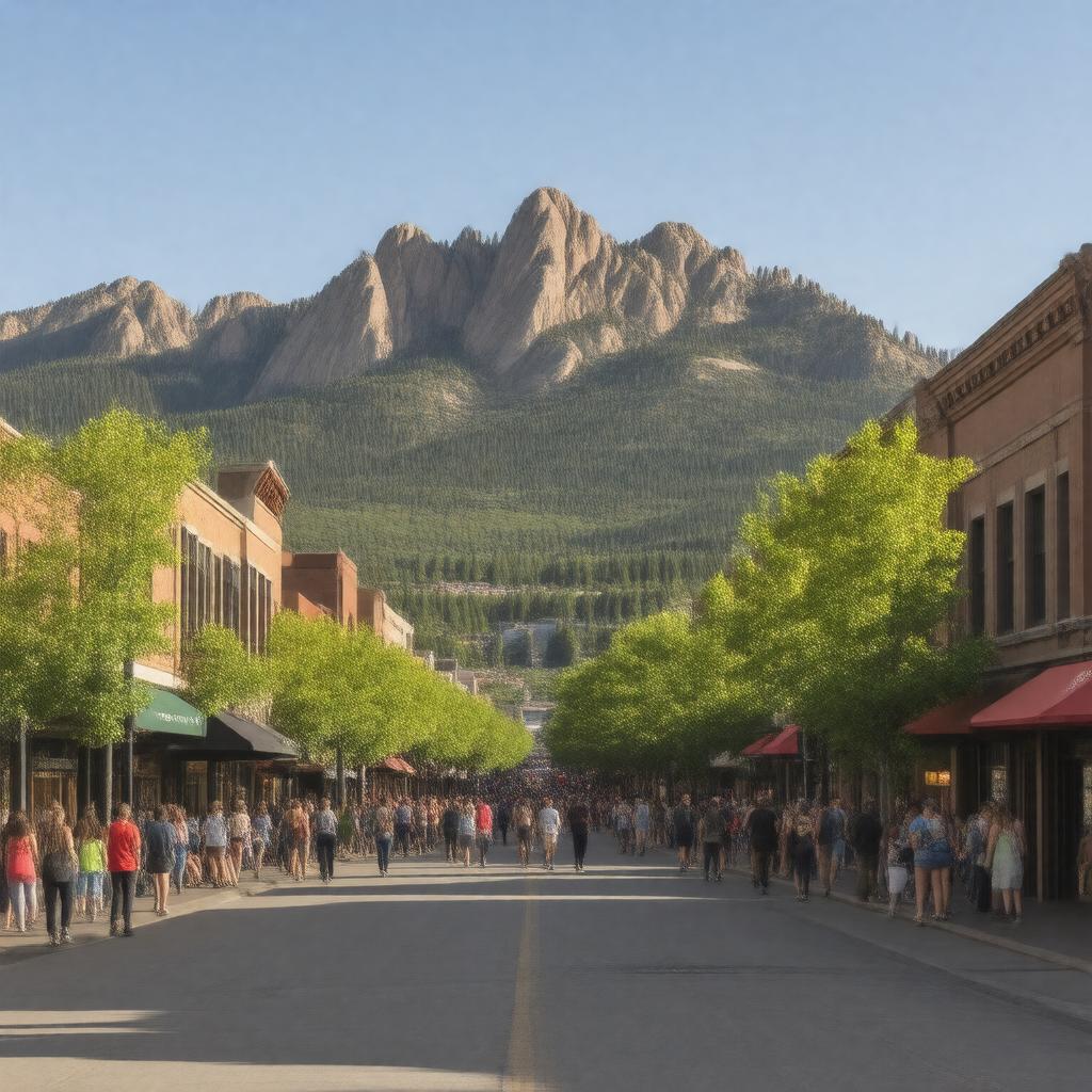 AI-created image of Boulder, Colorado, United States