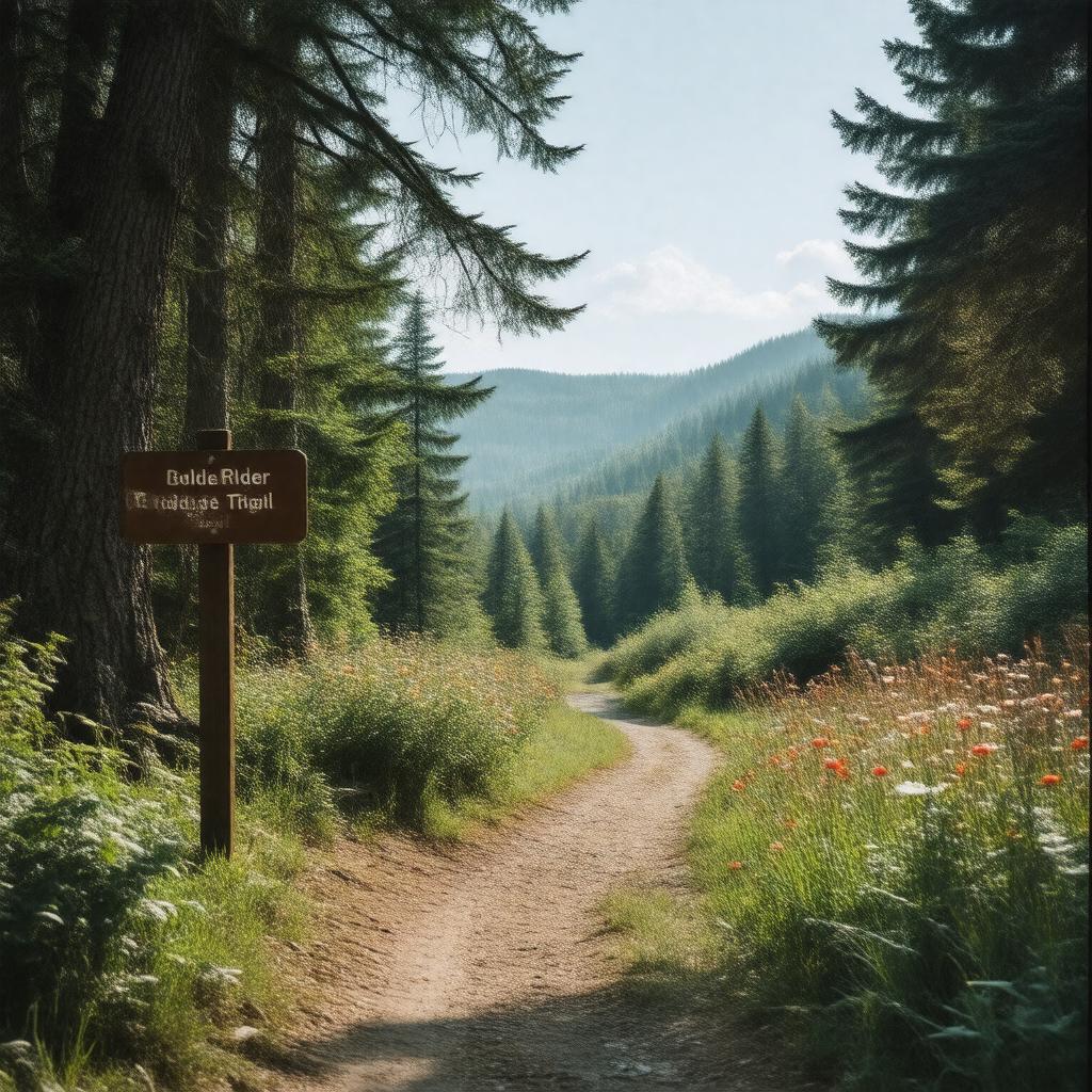 AI-created image of Boulder Ridge Trail
