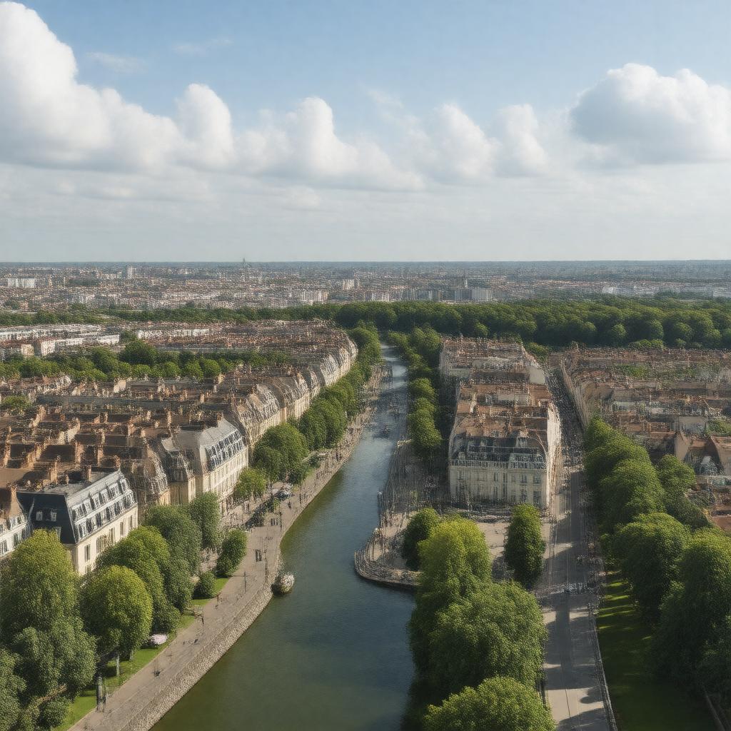 AI-created image of Boulogne-Billancourt, France