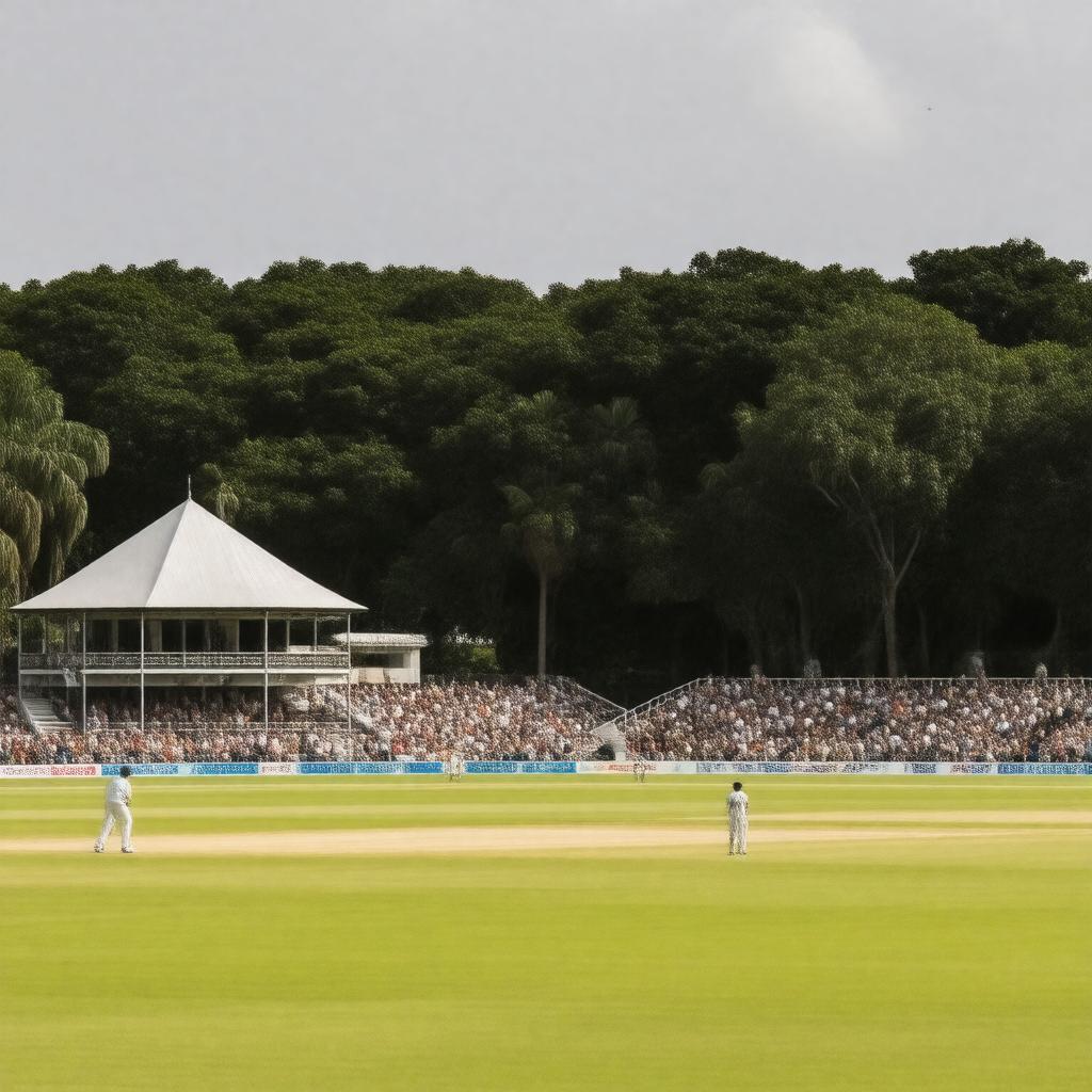 AI-created image of Bourda Cricket Ground