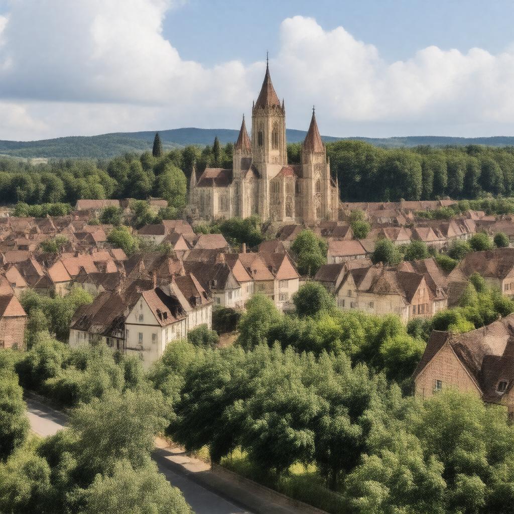 AI-created image of Bourg-en-Bresse, France