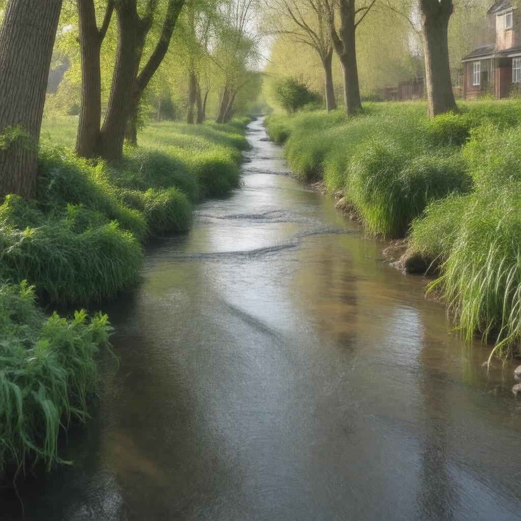 AI-created image of Bourn Brook