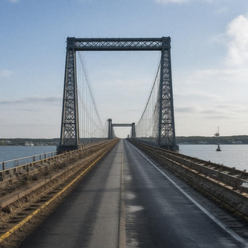 Click to view larger image AI-created image of Bourne Bridge