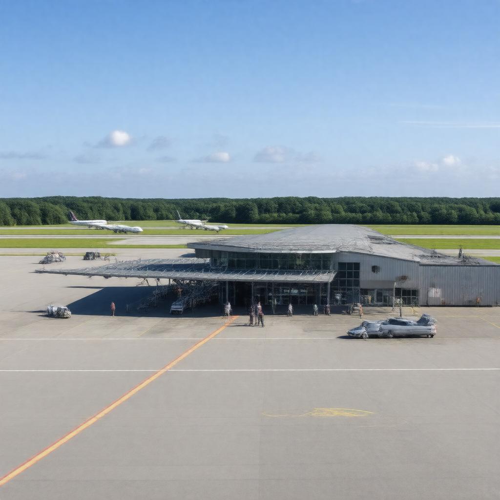 AI-created image of Bournemouth Airport
