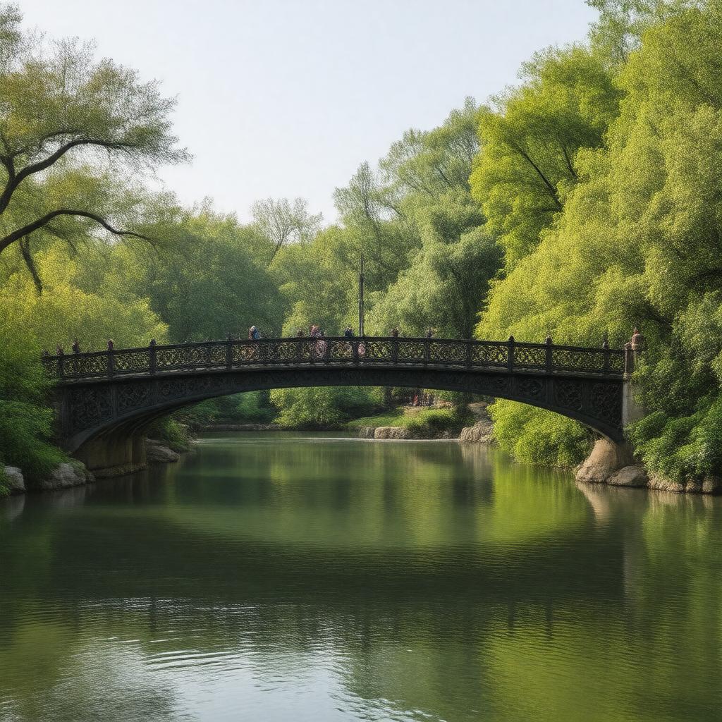 AI-created image of Bow Bridge
