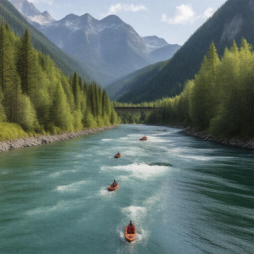 AI-created image of Bow River