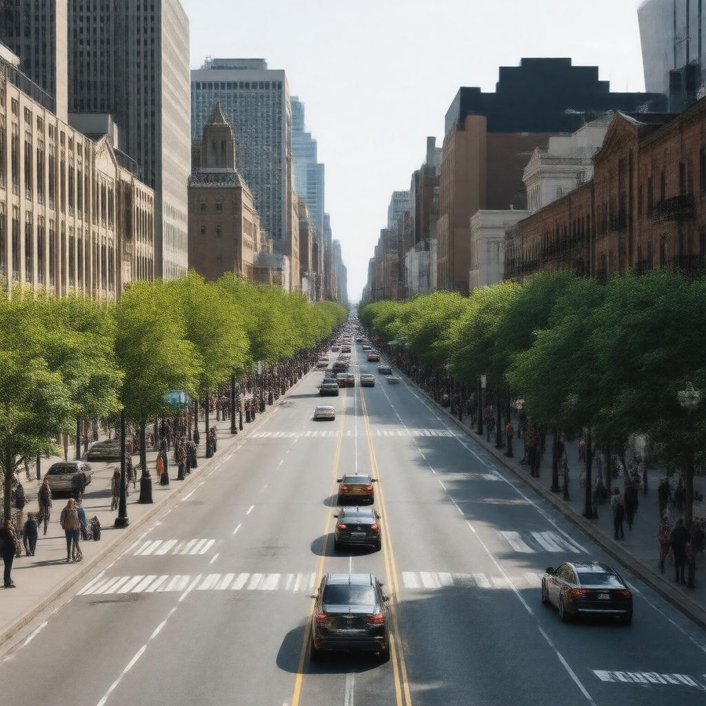 AI-created image of Boylston Street