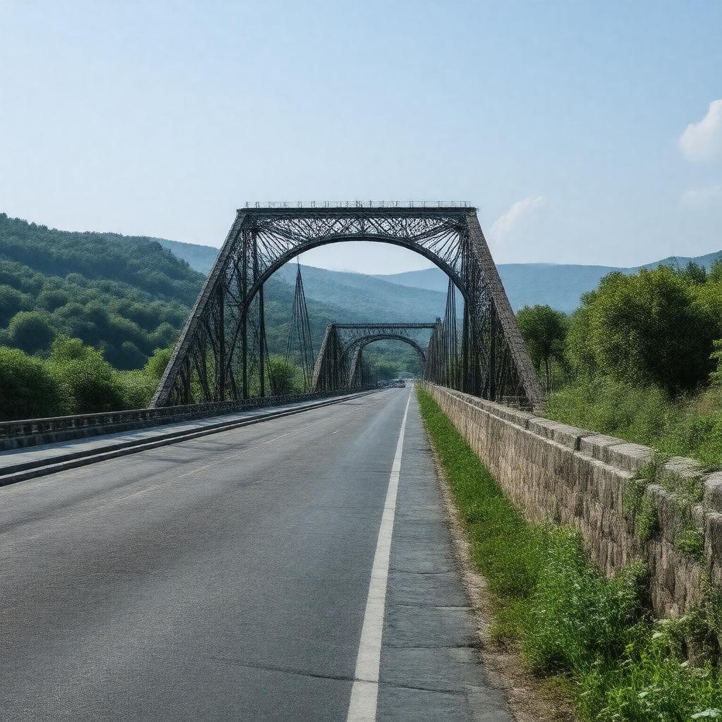 AI-created image of Brčko-Gunja Bridge