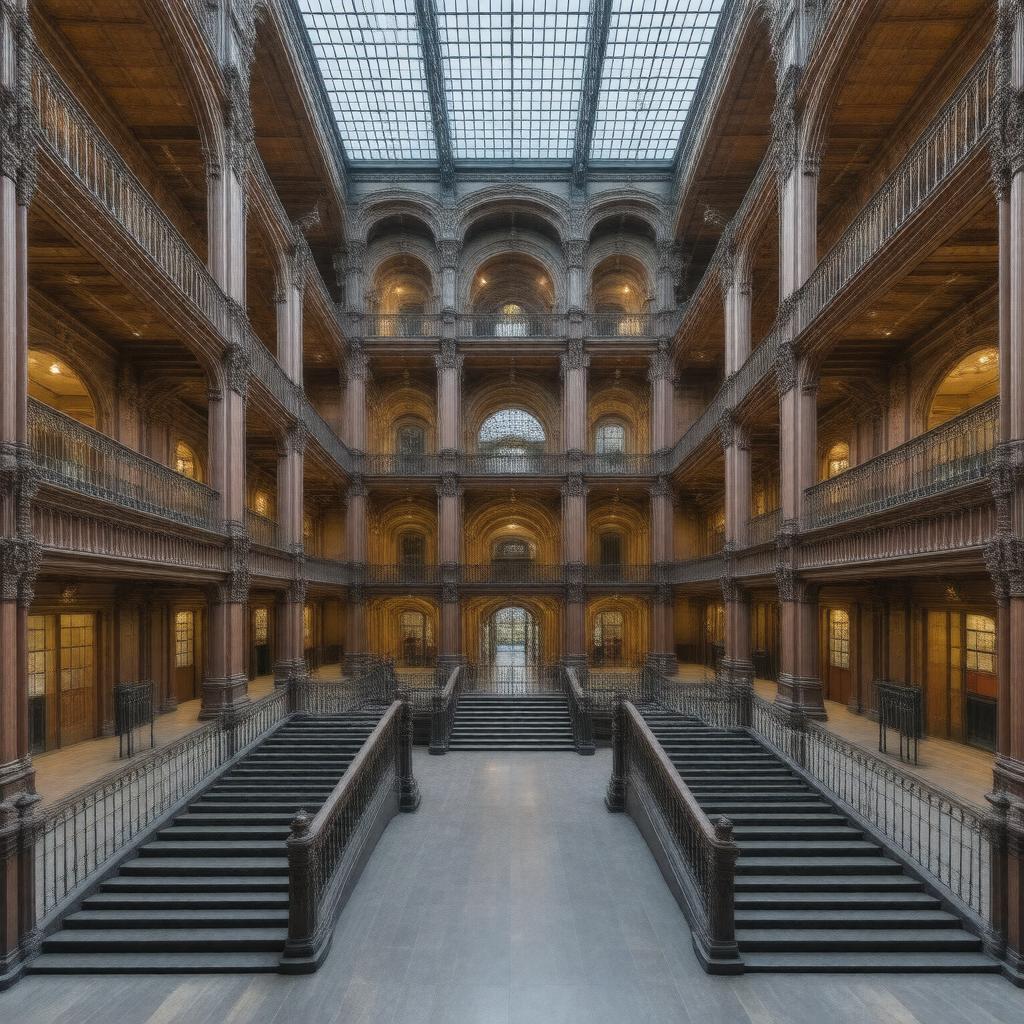 AI-created image of Bradbury Building