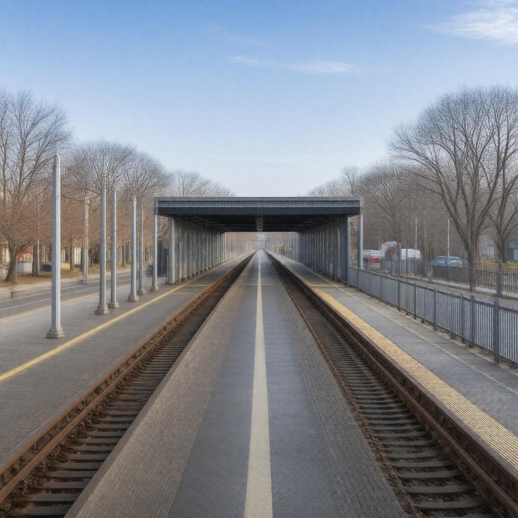 Click to view larger image AI-created image of Braddock Road Metro Station