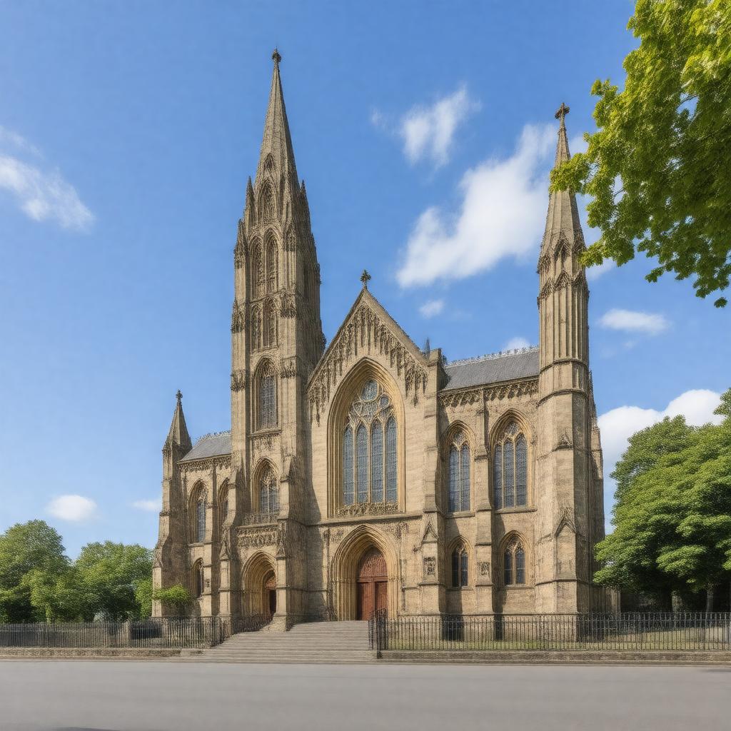 AI-created image of Bradford Cathedral