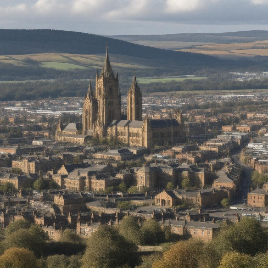 AI-created image of Bradford, England