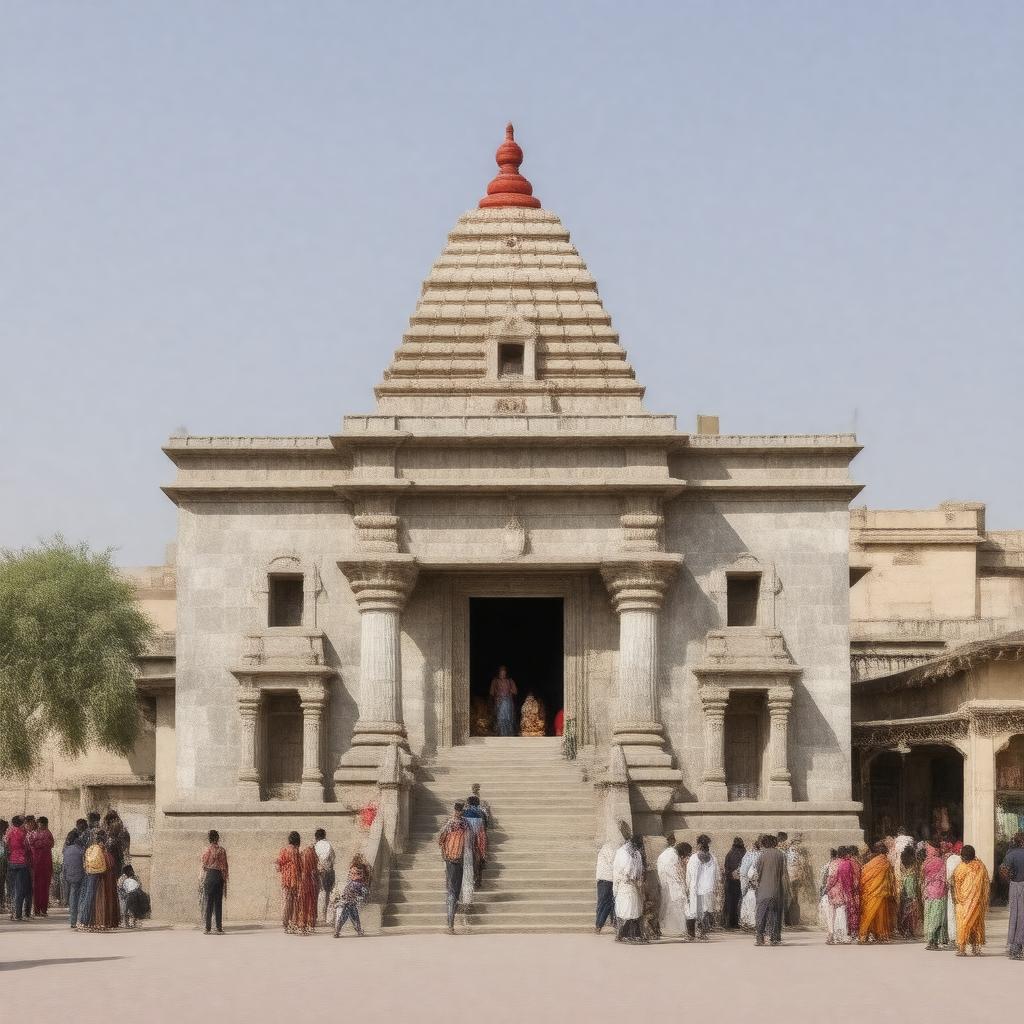 AI-created image of Brahma Temple, Pushkar