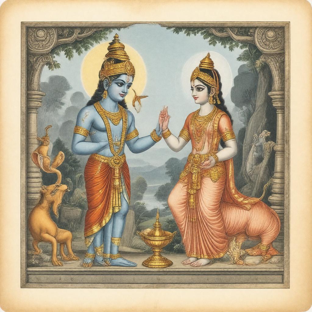 AI-created image of Brahma Vaivarta Purana