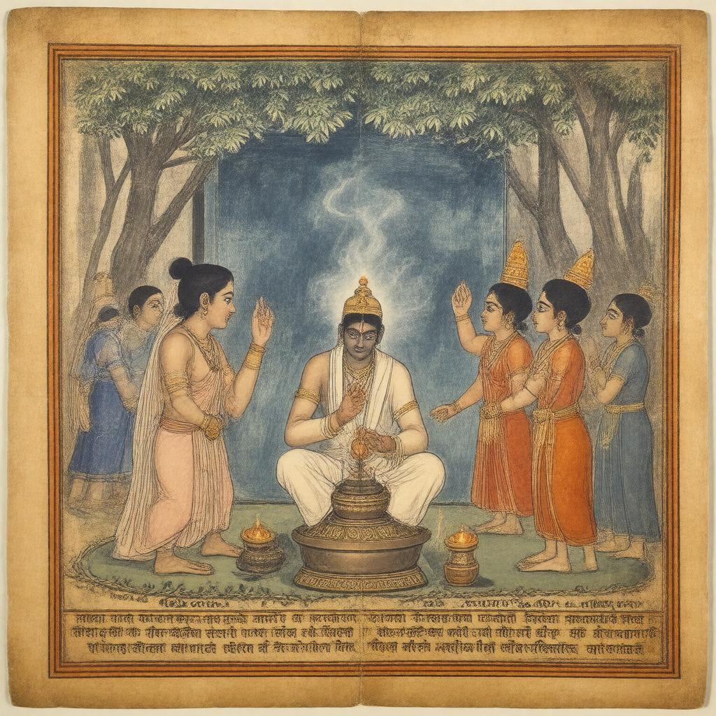 Click to view larger image AI-created image of Brahmanas