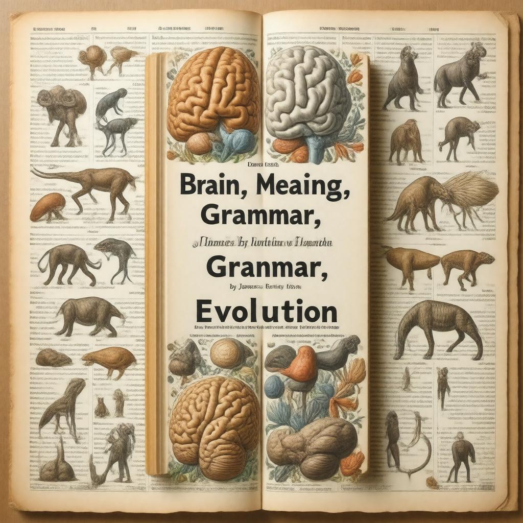 Click to view larger image AI-created image of Brain, Meaning, Grammar, Evolution