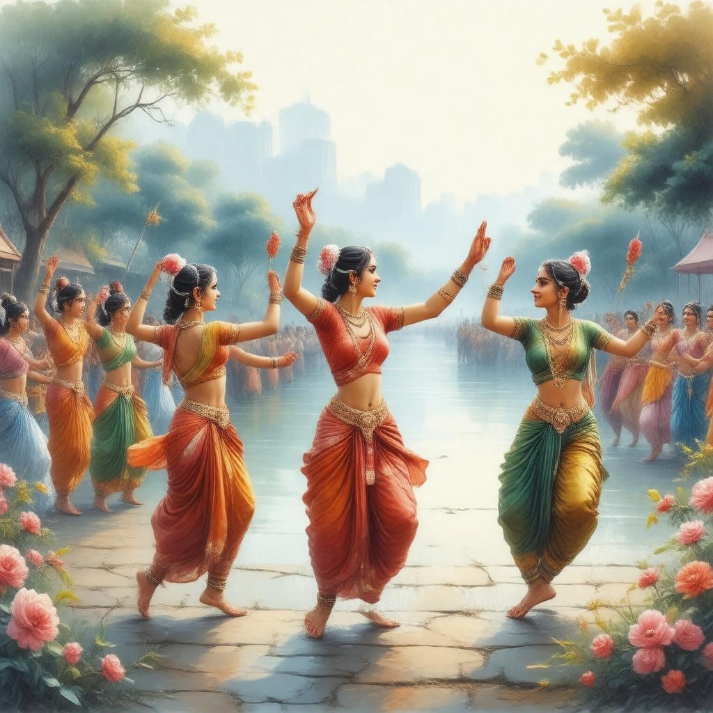 AI-created image of Braj culture